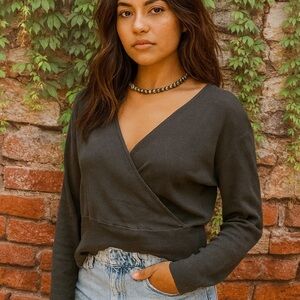 NWOT WHISPER KNIT BY LOUIS DELL'OLIO Surplice Sweater, 3X